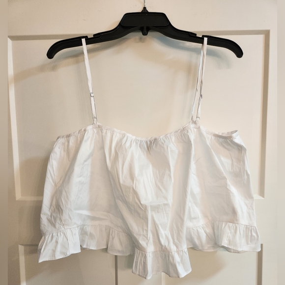 Danielle Bernstein baby doll ruffled top. Size Medium.  Nwt - Picture 2 of 2